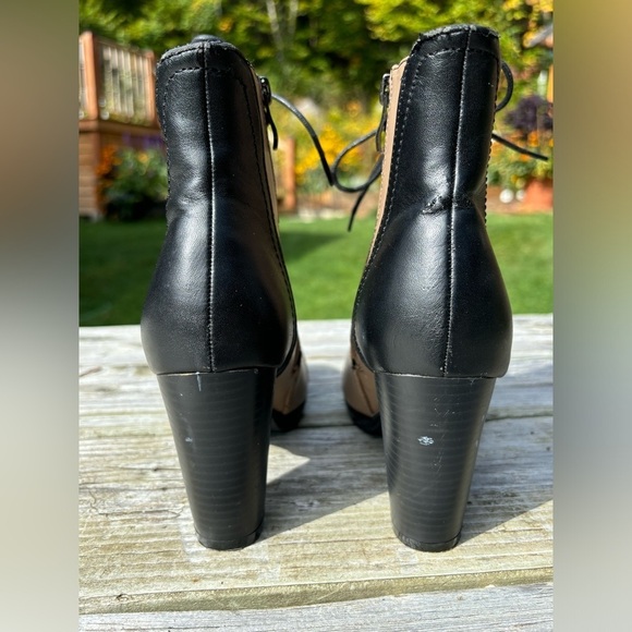 Tri- colour block high ankle booties - Picture 12 of 15